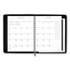Executive Weekly Vertical-Column Appointment Book, Telephone/Address Section, 11 x 8.25, Black, 12-Month (Jan-Dec): 20232