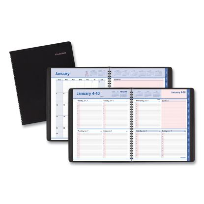 QuickNotes Special Edition Weekly Block Format Appointment Book, 10 x 8, Black/Pink Cover, 12-Month (Jan to Dec): 20231