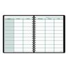 Undated Teacher's Planner, Weekly, Two-Page Spread (Nine Classes), 10.88 x 8.25, Black Cover2