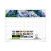 Floral Panoramic Desk Pad, Floral Photography, 22 x 17, White/Multicolor Sheets, Clear Corners, 12-Month (Jan-Dec): 20232