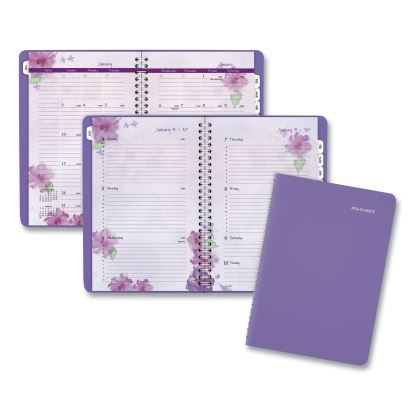 Beautiful Day Weekly/Monthly Planner, Block Format, 8.5 x 5.5, Purple Cover, 13-Month (Jan to Jan): 2023 to 20241