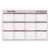 Vertical/Horizontal Erasable Quarterly/Monthly Wall Planner, 24 x 36, White/Black/Red Sheets, 12-Month (Jan to Dec): 20231