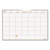 WallMates Self-Adhesive Dry Erase Monthly Planning Surfaces, 18 x 12, White/Gray/Orange Sheets, Undated1