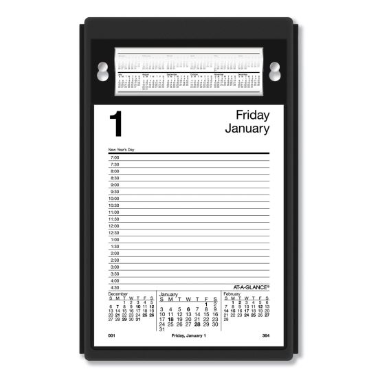 Pad Style Desk Calendar Refill, 5 x 8, White Sheets, 20231