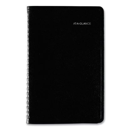 DayMinder Block Format Weekly Appointment Book, 8.5 x 5.5, Black Cover, 12-Month (Jan to Dec): 20231