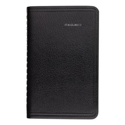 DayMinder Weekly Pocket Appointment Book with Telephone/Address Section, 6 x 3.5, Black Cover, 12-Month (Jan to Dec): 20231