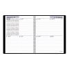 DayMinder Open-Schedule Weekly Appointment Book, 8.75 x 7, Black Cover, 12-Month (Jan to Dec): 20232