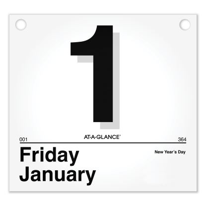 Today Is Daily Wall Calendar Refill, 8.5 x 8, White Sheets, 12-Month (Jan to Dec): 20231