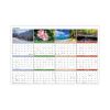 Vertical/Horizontal Erasable Wall Planner, Seasons in Bloom Photos, 24 x 36, White/Multicolor Sheets, 12-Month(Jan-Dec): 20232