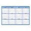 Horizontal Reversible/Erasable Wall Planner, 36 x 24, White/Blue Sheets, 12-Month (Jan to Dec): 20221