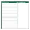 Vertical Erasable Wall Planner, 32 x 48, White/Green Sheets, 12-Month (Jan to Dec): 20232
