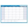 30/60-Day Undated Horizontal Erasable Wall Planner, 48 x 32, White/Blue Sheets, Undated2