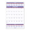 Three-Month Wall Calendar, 15.5 x 22.75, White Sheets, 12-Month (Jan to Dec): 20221