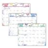 Watercolors Recycled Monthly Wall Calendar, Watercolors Artwork, 15 x 12, White/Multicolor Sheets, 12-Month (Jan-Dec): 20222