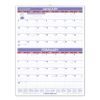 Two-Month Wall Calendar, 22 x 29, White/Blue/Red Sheets, 12-Month (Jan to Dec): 20221