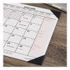 Two-Color Monthly Desk Pad Calendar, 22 x 17, White Sheets, Black Corners, 12-Month (Jan to Dec): 20232
