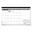 Compact Desk Pad, 18 x 11, White Sheets, Black Binding, Clear Corners, 12-Month (Jan to Dec): 20221