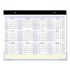 QuickNotes Desk Pad, 22 x 17, White/Blue/Yellow Sheets, Black Binding, Clear Corners, 13-Month (Jan to Jan): 2023 to 20242