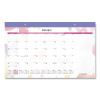 Watercolors Monthly Desk Pad Calendar, Watercolor Artwork, 17.75 x 11, Purple Binding/Clear Corners, 12-Month (Jan-Dec): 20231