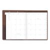 Signature Collection Monthly Clipfolio, 11 x 8, Distressed Brown Cover, 13-Month (Jan to Jan): 2023 to 20242