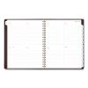 Signature Collection Distressed Brown Weekly Monthly Planner, 11 x 8.5, Brown Cover, 13-Month (Jan to Jan): 2023 to 20242