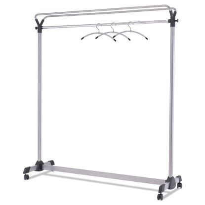 Large Capacity Garment Rack, 63.5w x 21.25d x 67.5h, Black/Silver1