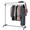 Large Capacity Garment Rack, 63.5w x 21.25d x 67.5h, Black/Silver2