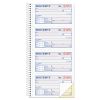 Two-Part Rent Receipt Book, Two-Part Carbonless, 2.75 x 4.75, 4/Page, 200 Forms1
