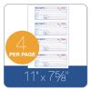 Receipt Book, Three-Part Carbonless, 7.19 x 11, 4/Page, 100 Forms2