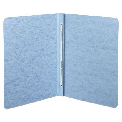 Pressboard Report Cover with Tyvek Reinforced Hinge, Two-Piece Prong Fastener, 3" Capacity, 8.5 x 11, Light Blue/Light Blue1