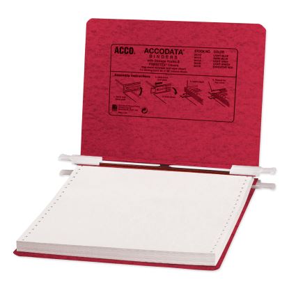 PRESSTEX Covers with Storage Hooks, 2 Posts, 6" Capacity, 9.5 x 11, Executive Red1