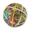 Rubber Band Ball, 3.25" Diameter, Size 34, Assorted Gauges, Assorted Colors, 270/Pack2