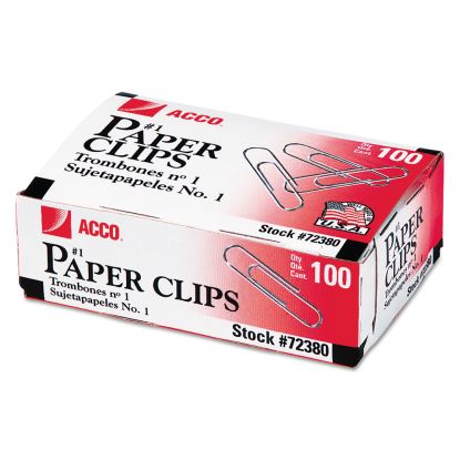 Paper Clips, Medium (No. 1), Silver, 1,000/Pack1