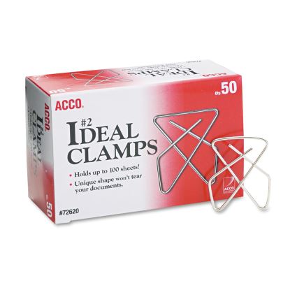 Ideal Clamps, Small (No. 2), Silver, 50/Box1