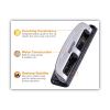 12-Sheet EZ Squeeze Three-Hole Punch, 9/32" Holes, Black/Silver2