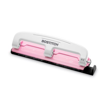 12-Sheet EZ Squeeze InCourage Three-Hole Punch, 9/32" Holes, Pink1