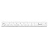Clear Flexible Acrylic Ruler, Standard/Metric, 12" Long, Clear2