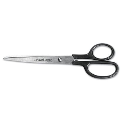 Straight Contract Scissors, 8" Long, 3" Cut Length, Black Straight Handle1
