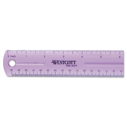 12" Jewel Colored Ruler, Standard/Metric, Plastic1