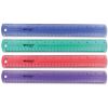 12" Jewel Colored Ruler, Standard/Metric, Plastic2