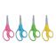 For Kids Scissors, Pointed Tip, 5" Long, 1.75" Cut Length, Randomly Assorted Straight Handles1