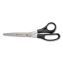 Value Line Stainless Steel Shears, 8" Long, 3.5" Cut Length, Black Straight Handle1