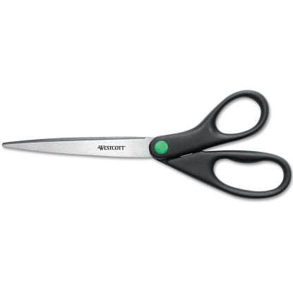KleenEarth Scissors, 9" Long, 3.75" Cut Length, Black Straight Handle1