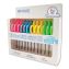 For Kids Scissors, Blunt Tip, 5" Long, 1.75" Cut Length, Assorted Straight Handles, 12/Pack1