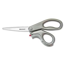 E-Z Open Box Opener Stainless Steel Shears, 8" Long, 3.25" Cut Length, Gray Offset Handle1