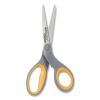 Titanium Bonded Scissors, 8" Long, 3.5" Cut Length, Gray/Yellow Straight Handle2