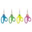 Kids' Scissors with Antimicrobial Protection, Pointed Tip, 5" Long, 2" Cut Length, Randomly Assorted Straight Handles1