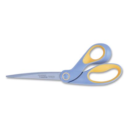 ExtremEdge Titanium Bent Scissors, 9" Long, 4.5" Cut Length, Gray/Yellow Offset Handle1