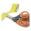 Non-Stick Titanium Bonded Scissors, 8" Long, 3.25" Cut Length, Gray/Yellow Bent Handle2