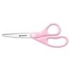 All Purpose Pink Ribbon Scissors, 8" Long, 3.5" Cut Length, Pink Straight Handle1